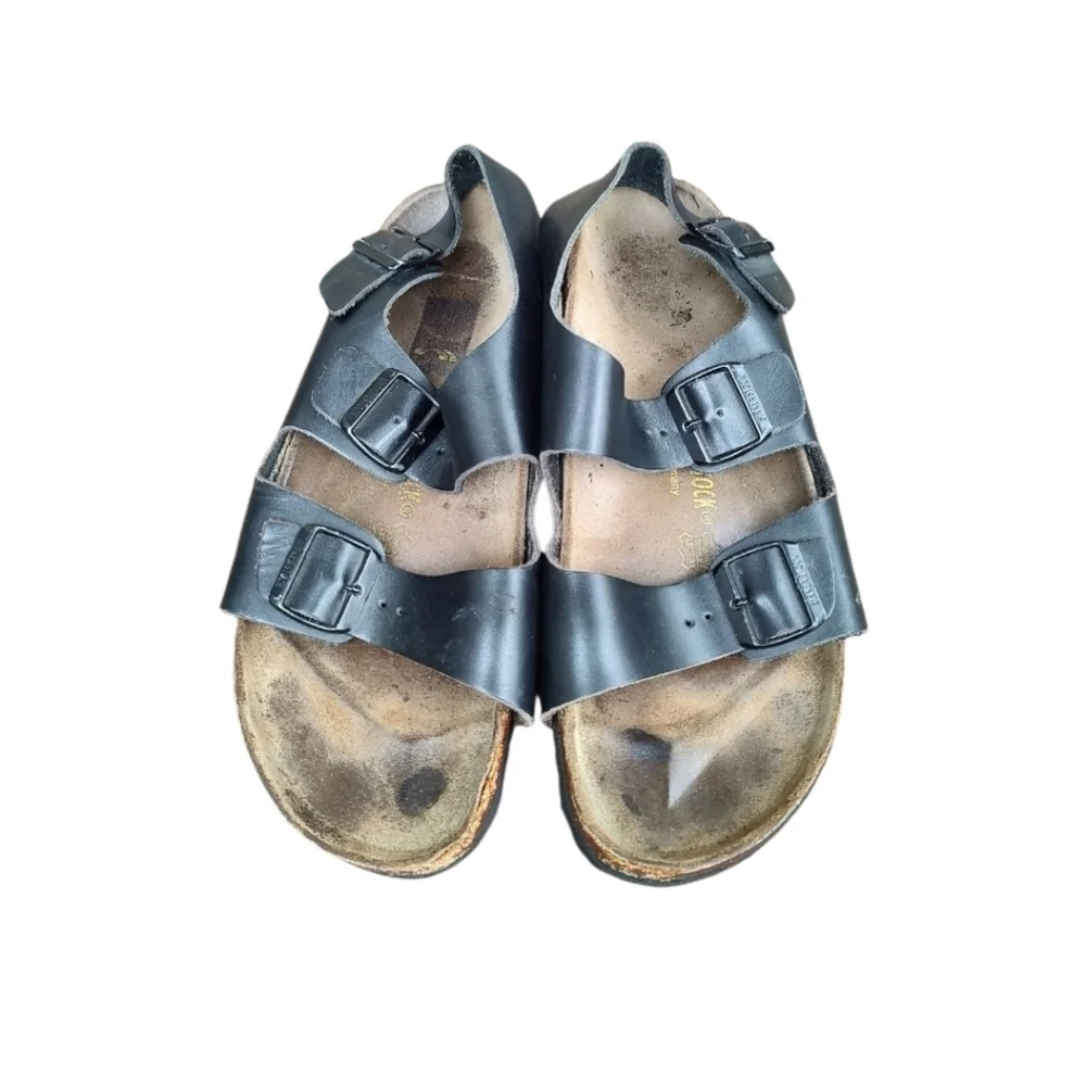Birkenstock Black Leather Sandals